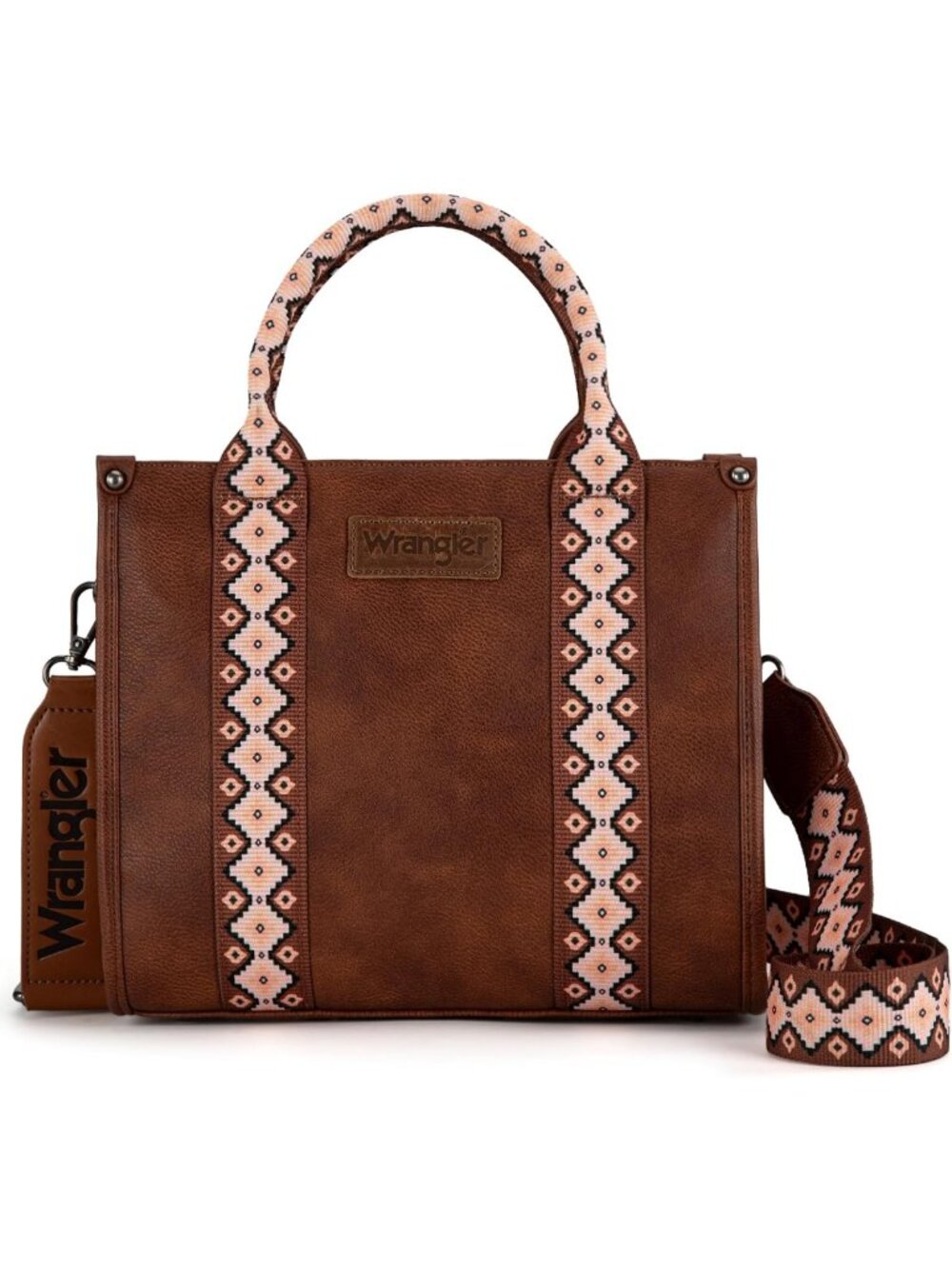 Stylish Aztec Print Western Satchel Crossbody Bag for Women - Chic Top Handle